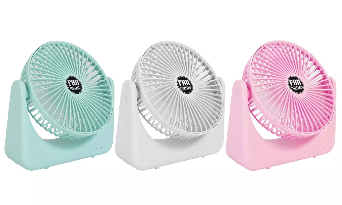 iMounTEK 6.5" Small USB Desk Fan 2 Speeds Tilt Quiet Desktop Table Cooling Fan - Primary Image