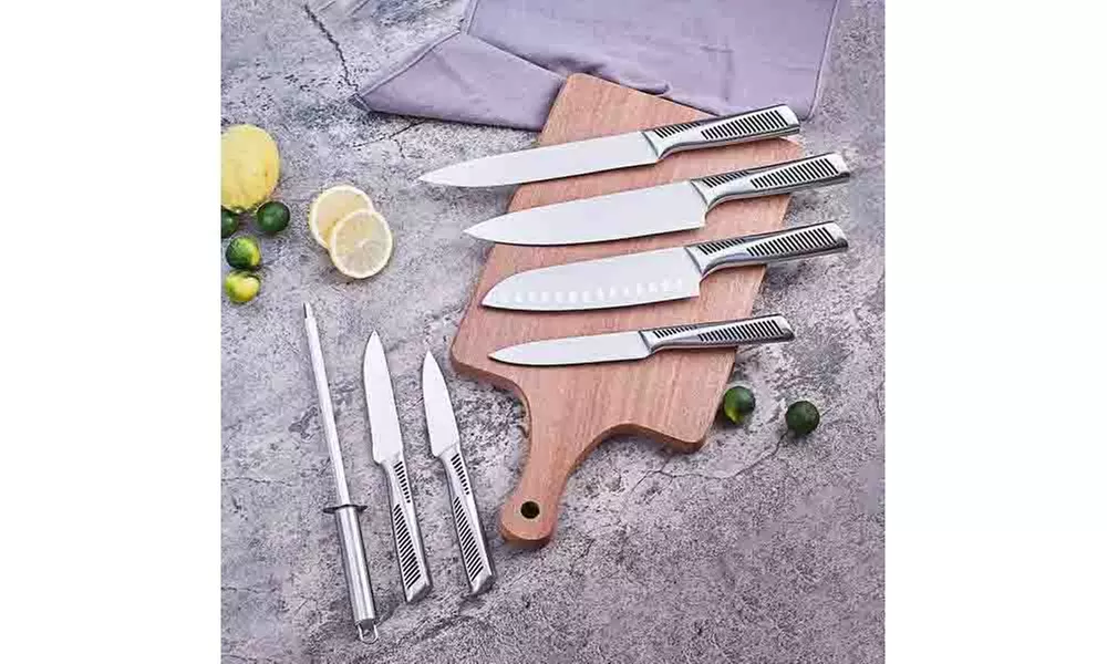 Kitchen Knife Set; 15 Piece Knife Sets with Block Chef Knife