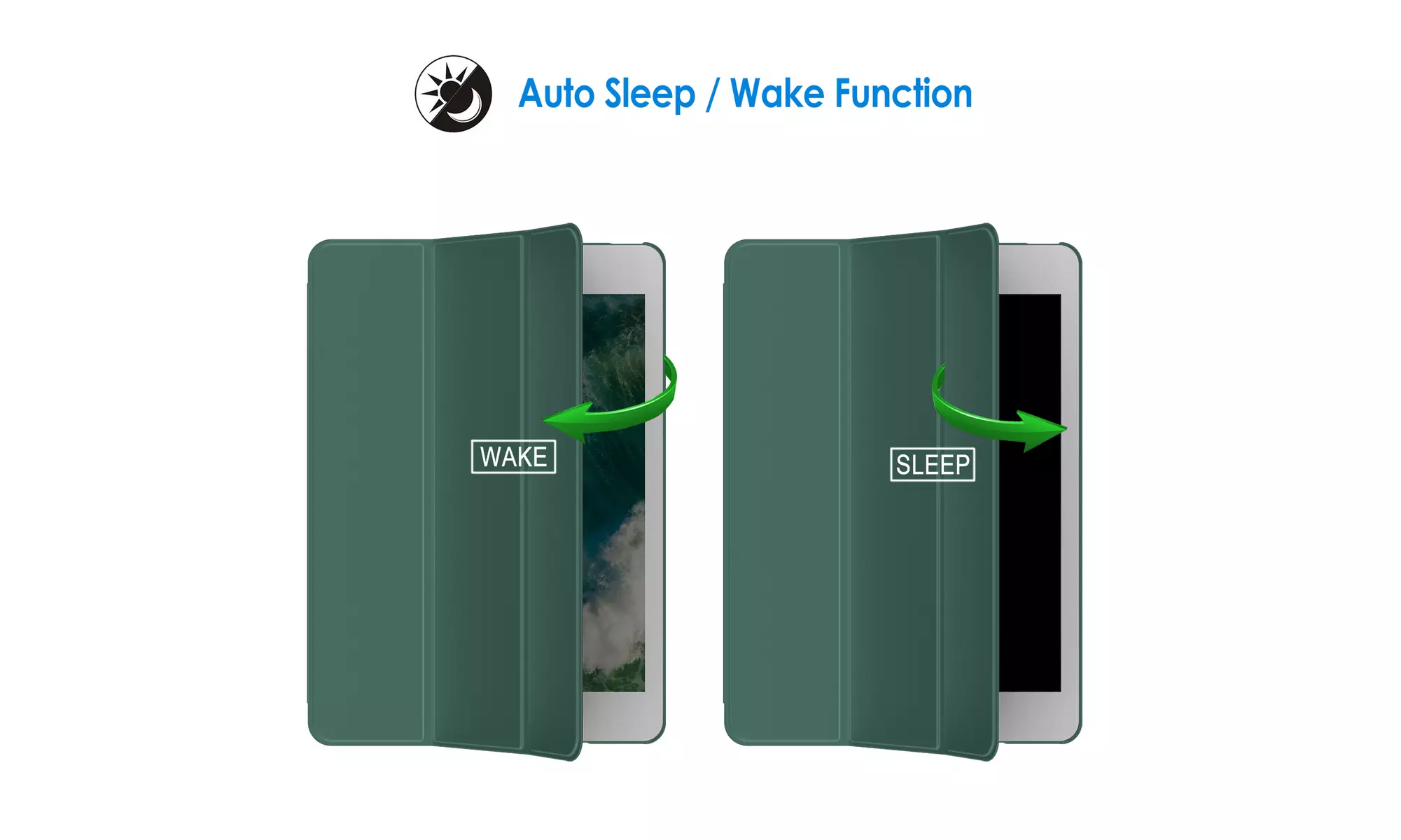 JETech Case for Apple iPad Mini 1 2 3, Hard Back Shell Soft-Touch Stand Cover