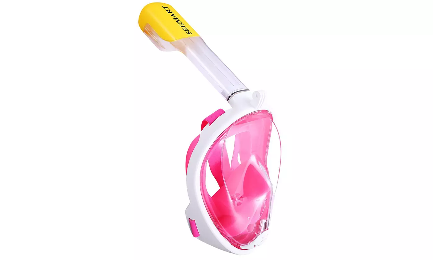 Panoramic Snorkeling Mask Full Face GoPro Compatible Snorkel Mask - Second Medium