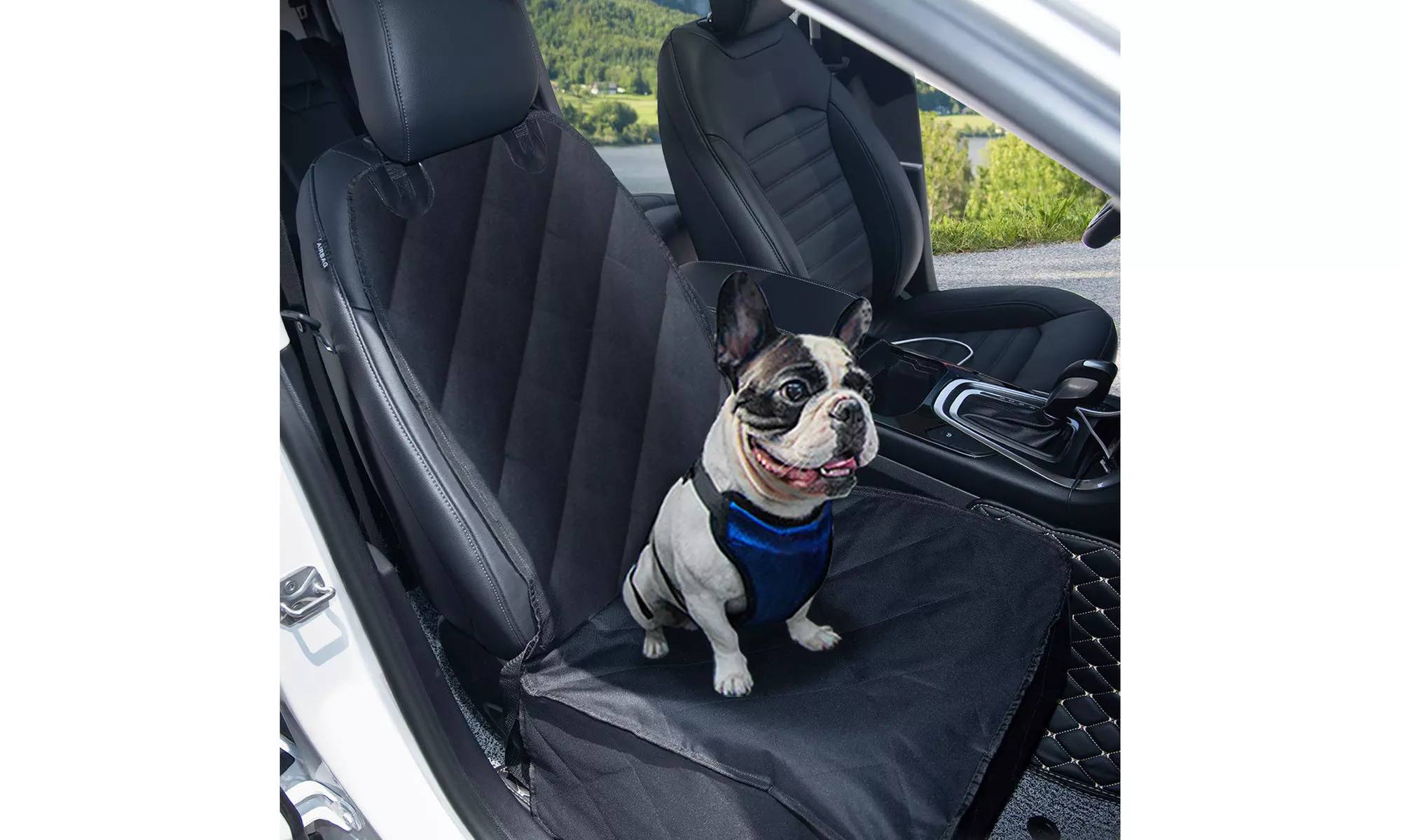 Goplus Waterproof Pet Car Seat Cover Hammock Nonslip Rubber Backing Trucks SUVs