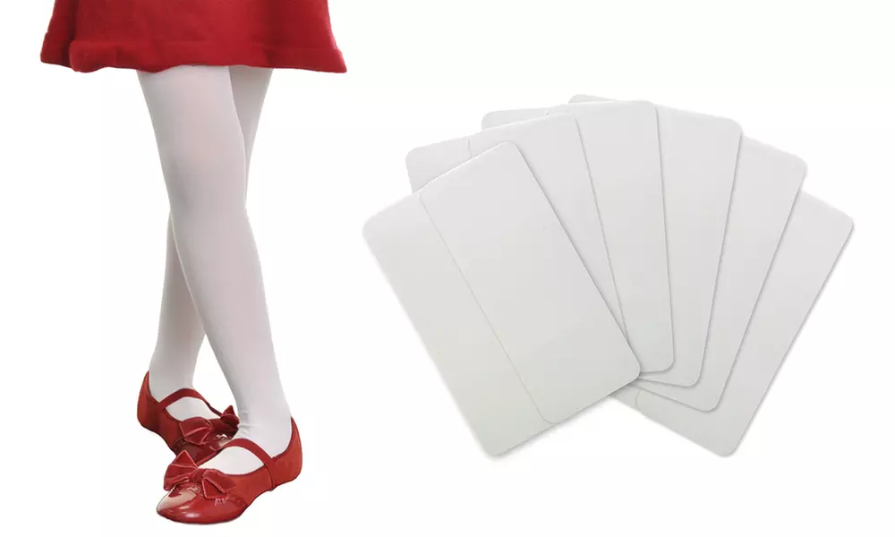 Girls 40 Denier Footed Tights (6-Pair Pack) - Primary Image