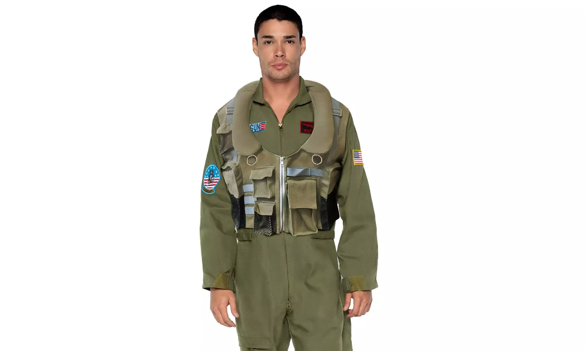 Leg Avenue Men's Top Gun: Maverick Flight Vest Costume - Second Medium