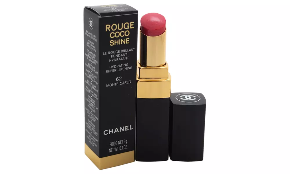Chanel Rouge Coco Shine Hydrating Sheer Lipshine 62 Monte-Carlo 0.1 oz - Primary Image