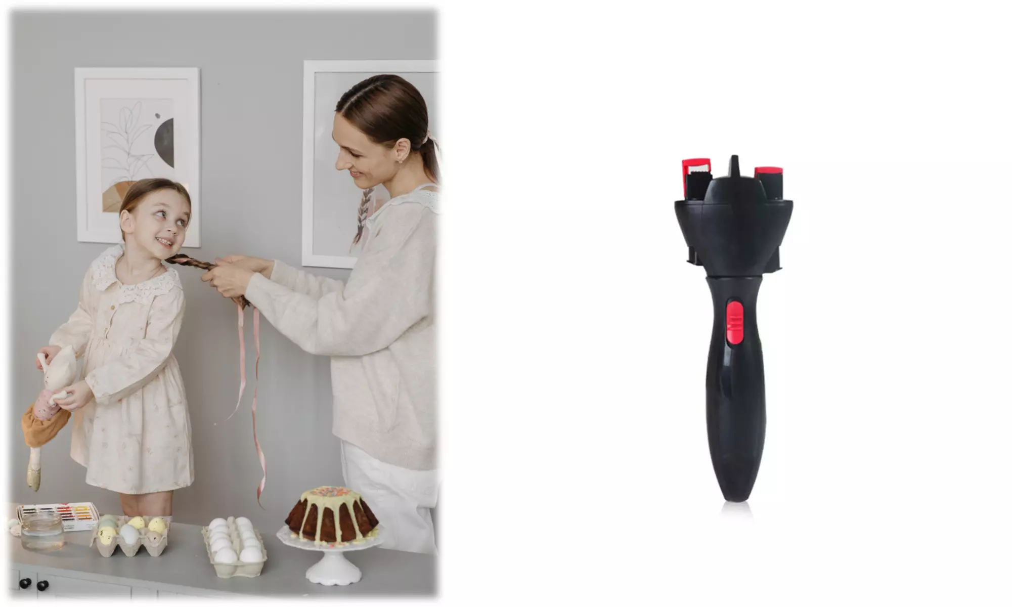 Electric Hair Braider, Automatic Quick Twist Twister Hair Braiding Tool - Primary Image