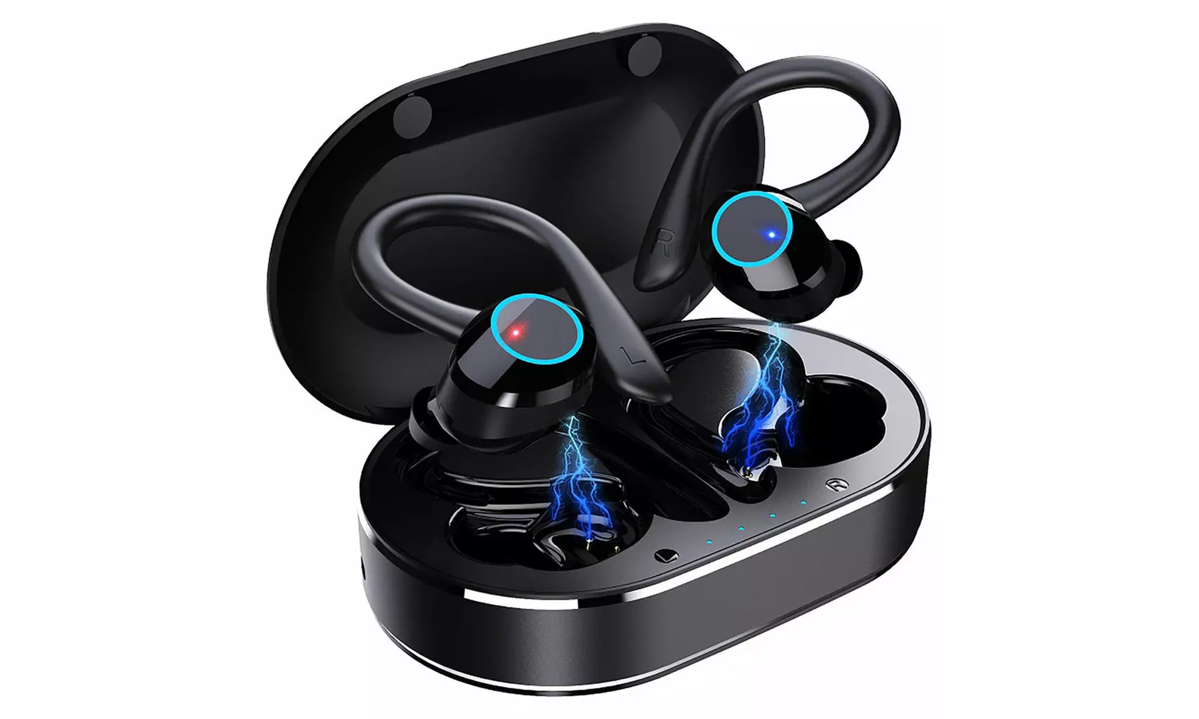 Alpha Digital Sport Earbuds/Bluetooth 5.3-28Hr PlayTime, HiFi Stereo/NoiseCancel - Primary Image