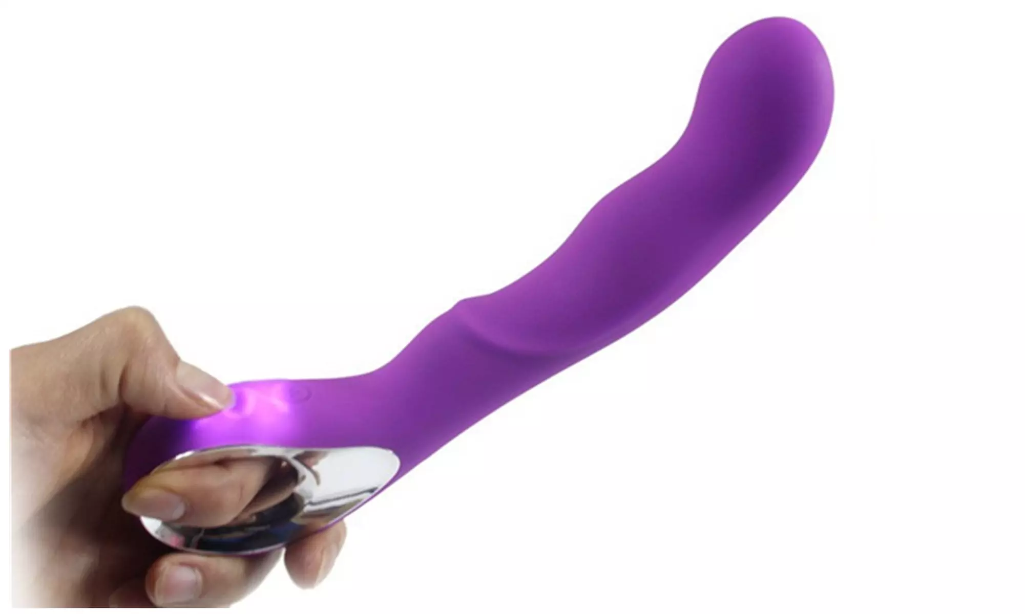 10 Speeds Vibrating Wand Dildo G Spot Vibrator Discreet Sex Toy, Rechargabe