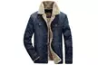 Men's Winter Cotton Thicken Clothes Denim Jacket - Second Medium