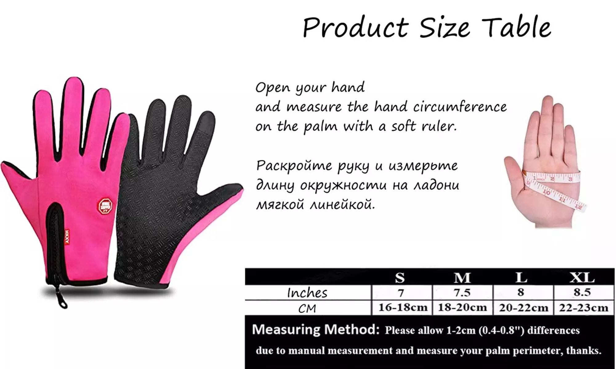 Winter Gloves Women Winter Gloves Touchscreen Gloves Anti-Slip Warm Gloves