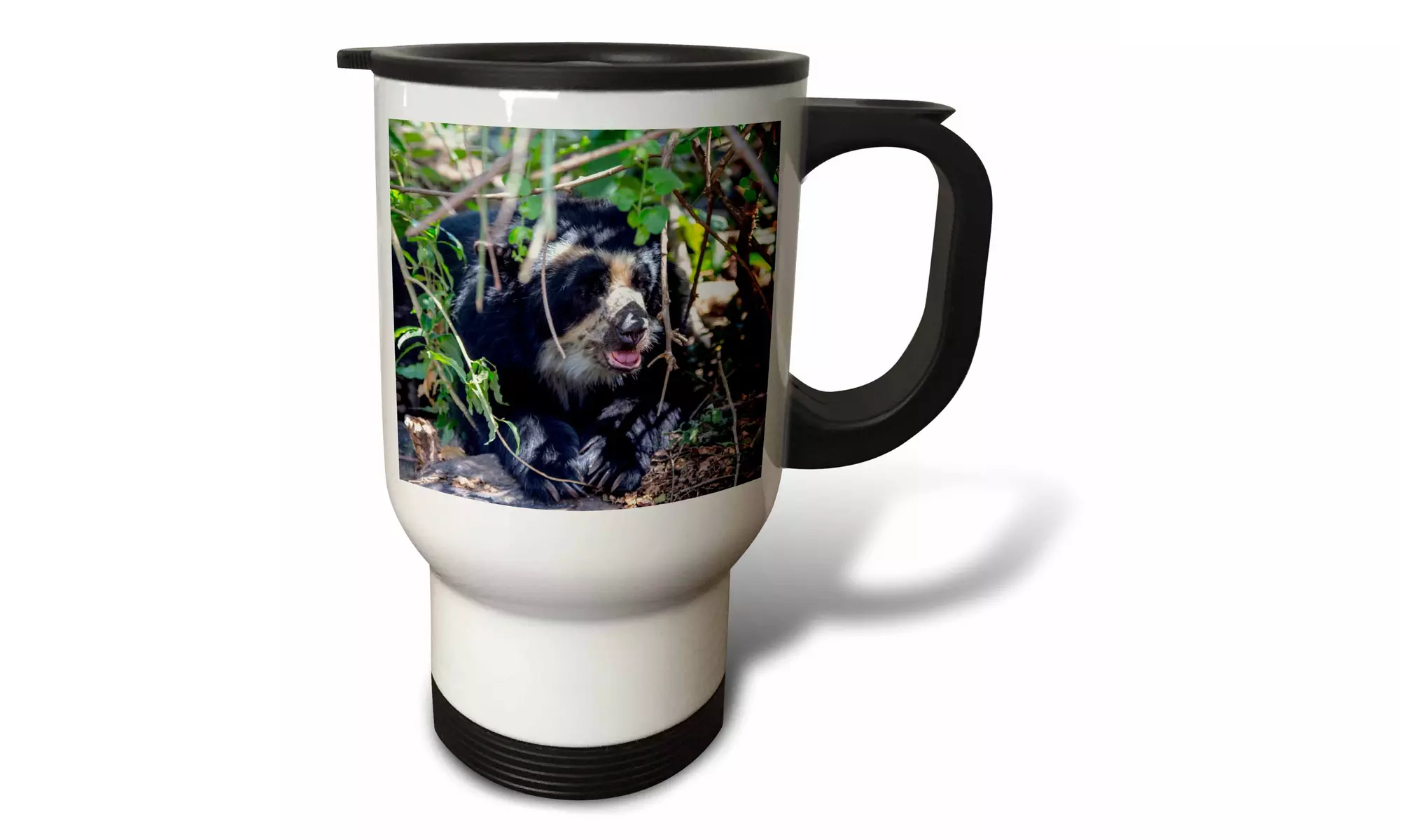 Travel Mug The black spectacled bear is the only species of bear - Primary Image