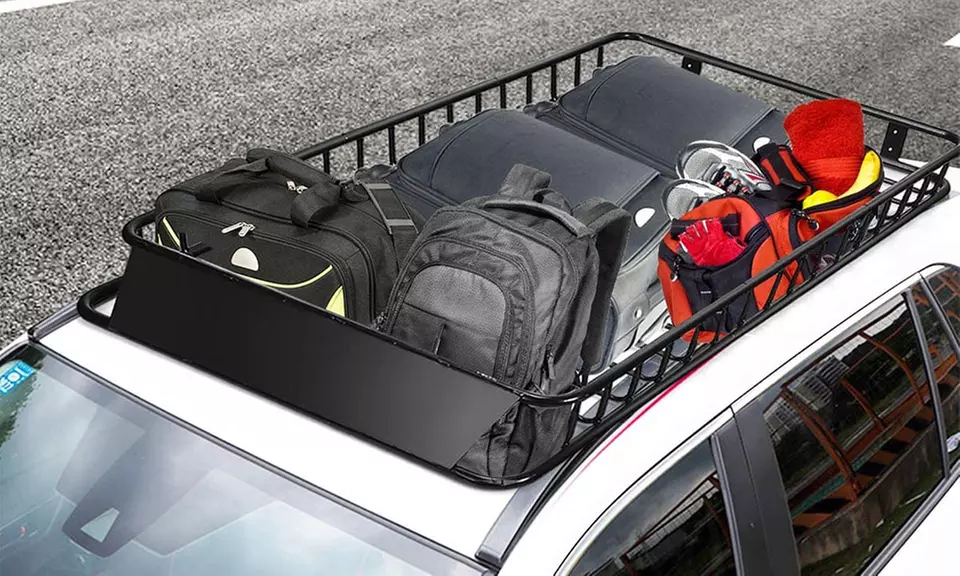 64" Roof Rack Cargo Carrier w/ Extension & 150lb Capacity - Primary Image