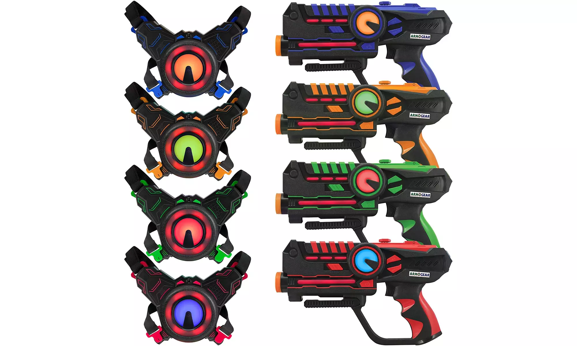  ArmoGear Infrared Laser Tag Blasters and Vests - Infrared 0.9mW - Multi Color - Primary Image
