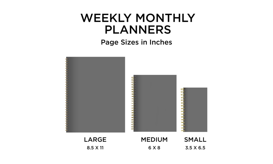 January 2024December 2024 Small Weekly Monthly Planners Groupon