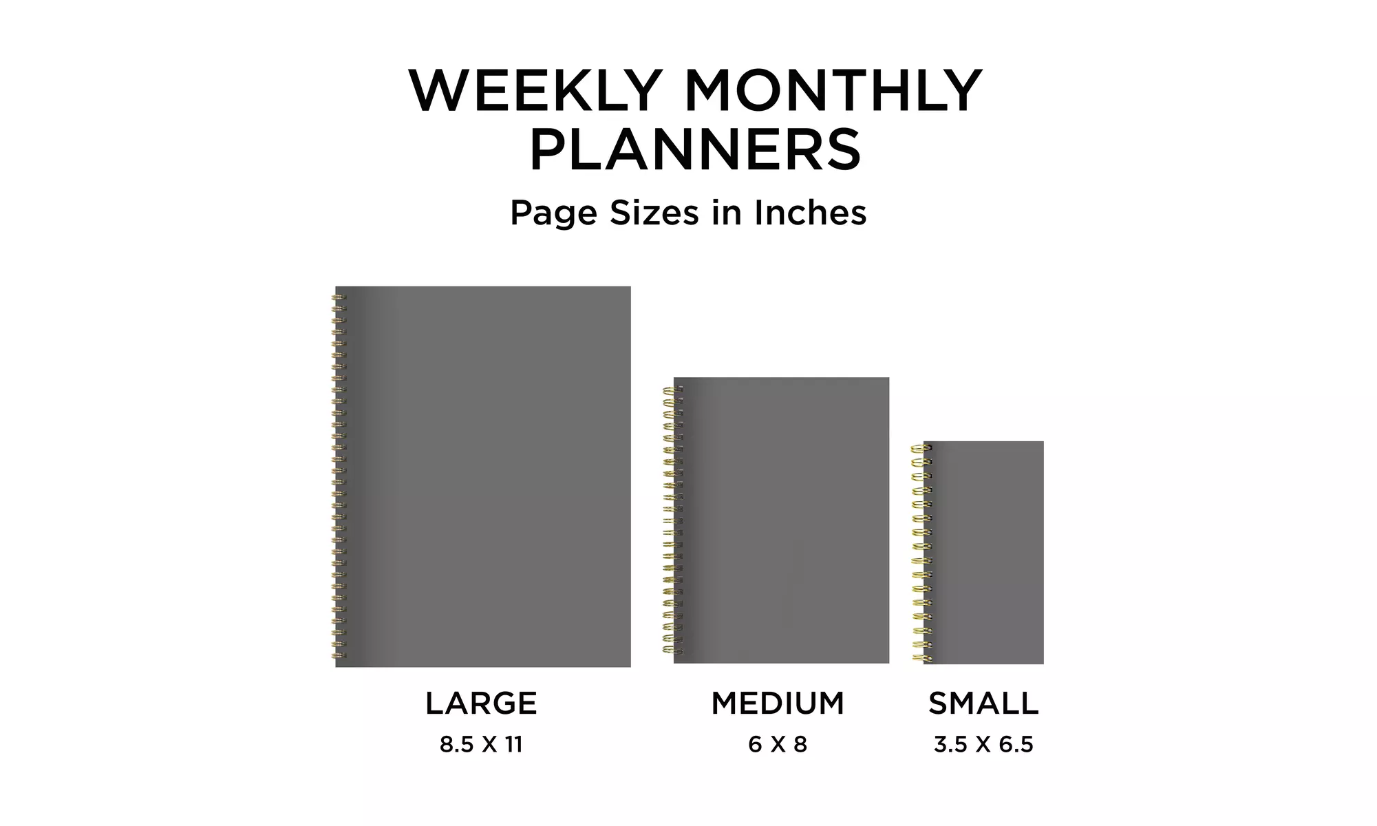 January 2024-December 2024 Large Weekly Monthly Planner - Primary Image