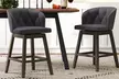 Costway Set of 2 or 4 Fabric Upholstered Counter Height Bar Stools for Kitchen  - Second Medium