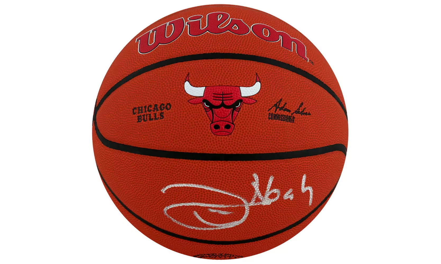 Joakim Noah Signed Wilson Chicago Bulls Logo NBA Basketball