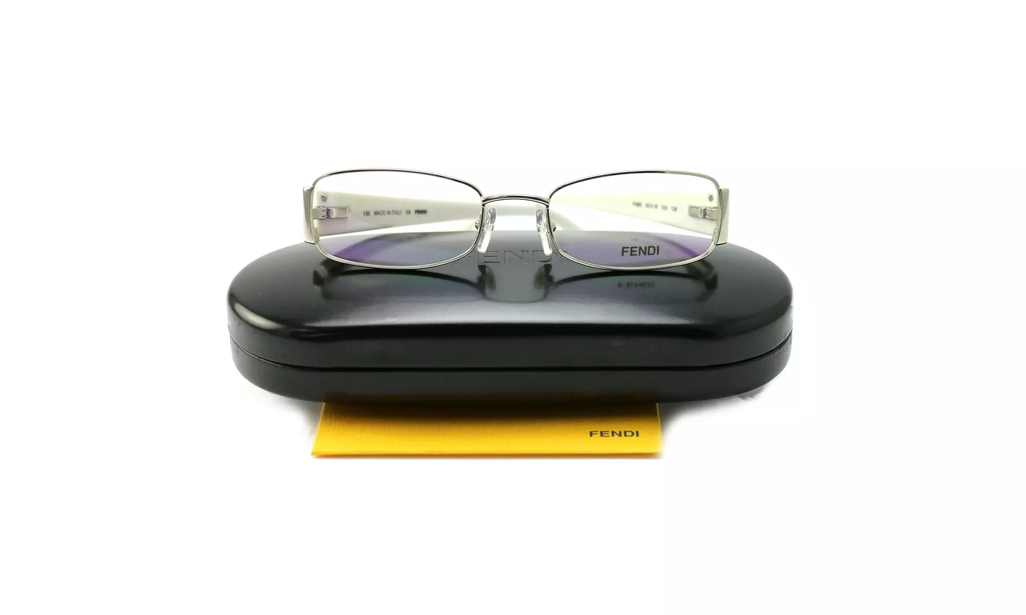 Fendi Women's Eyeglasses F965 033 Palladium 50 18 135 Full Rim Oval - Second Medium