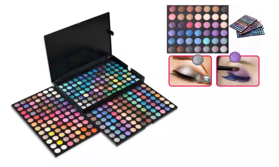 Unique Eyeshadow Palette Set 3 x Eyeshadow Palette 252 Colors - Primary Image