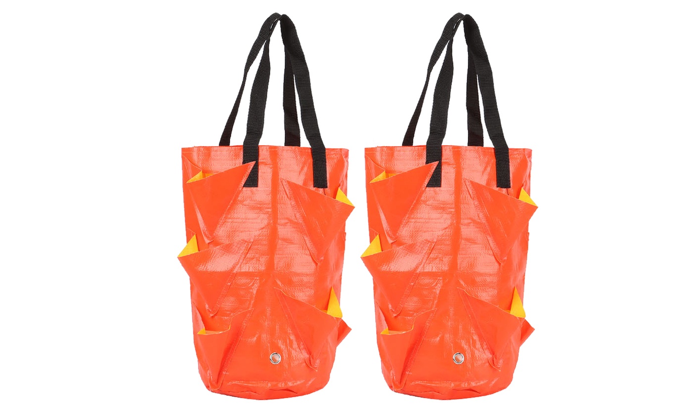 3 Gallon Strawberry Grow Bag Strawberry Plant Bag with 8 Side Planting Pockets