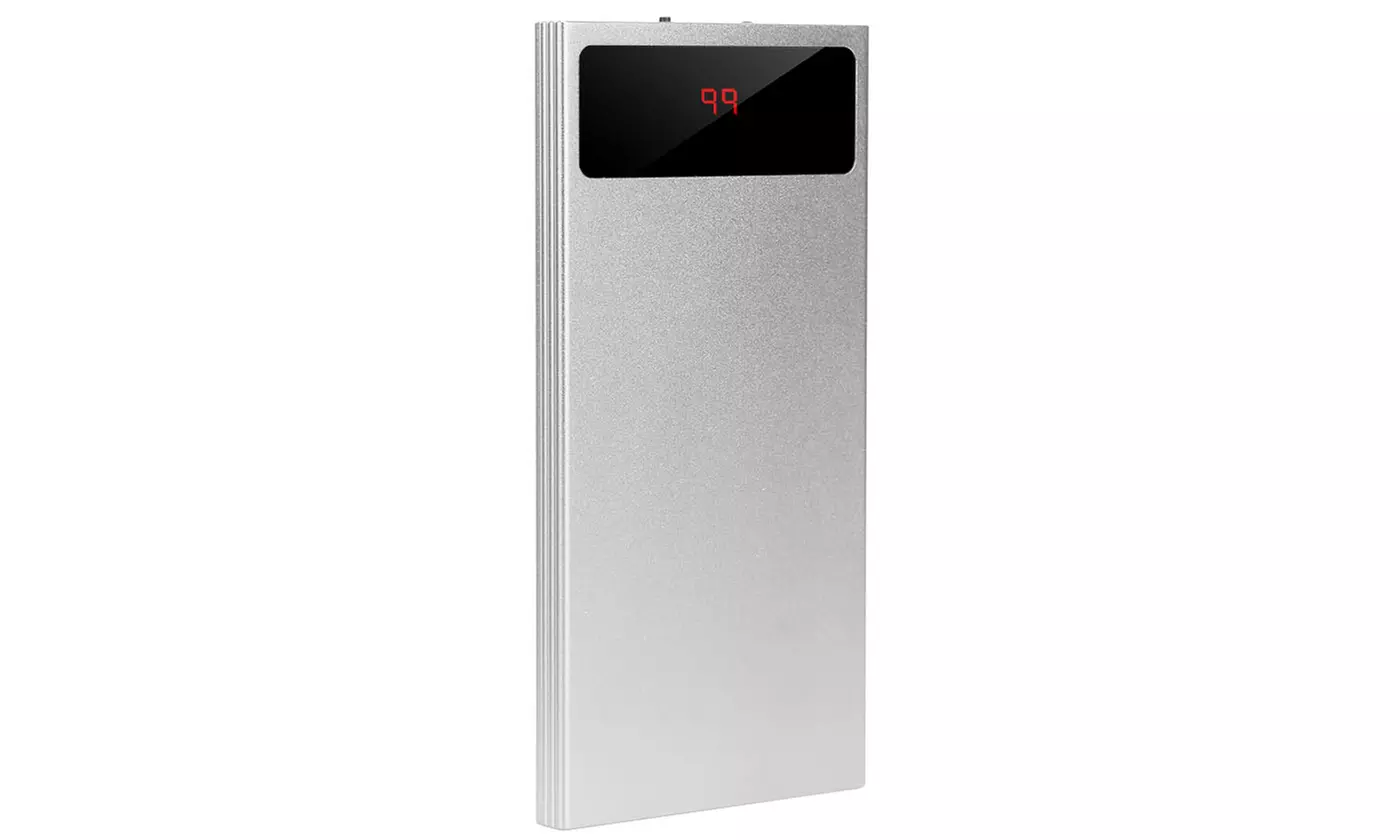 iMounTEK 20,000mAh Ultra-Thin Dual-USB Power Bank w/ Power Display & Flashlight