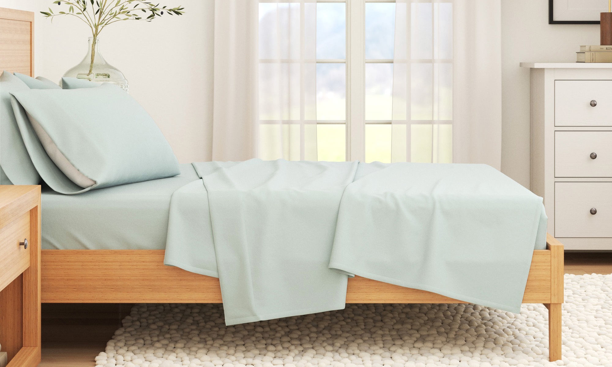 FreshFolds Premium Turkish Cotton Flannel Sheet Set
