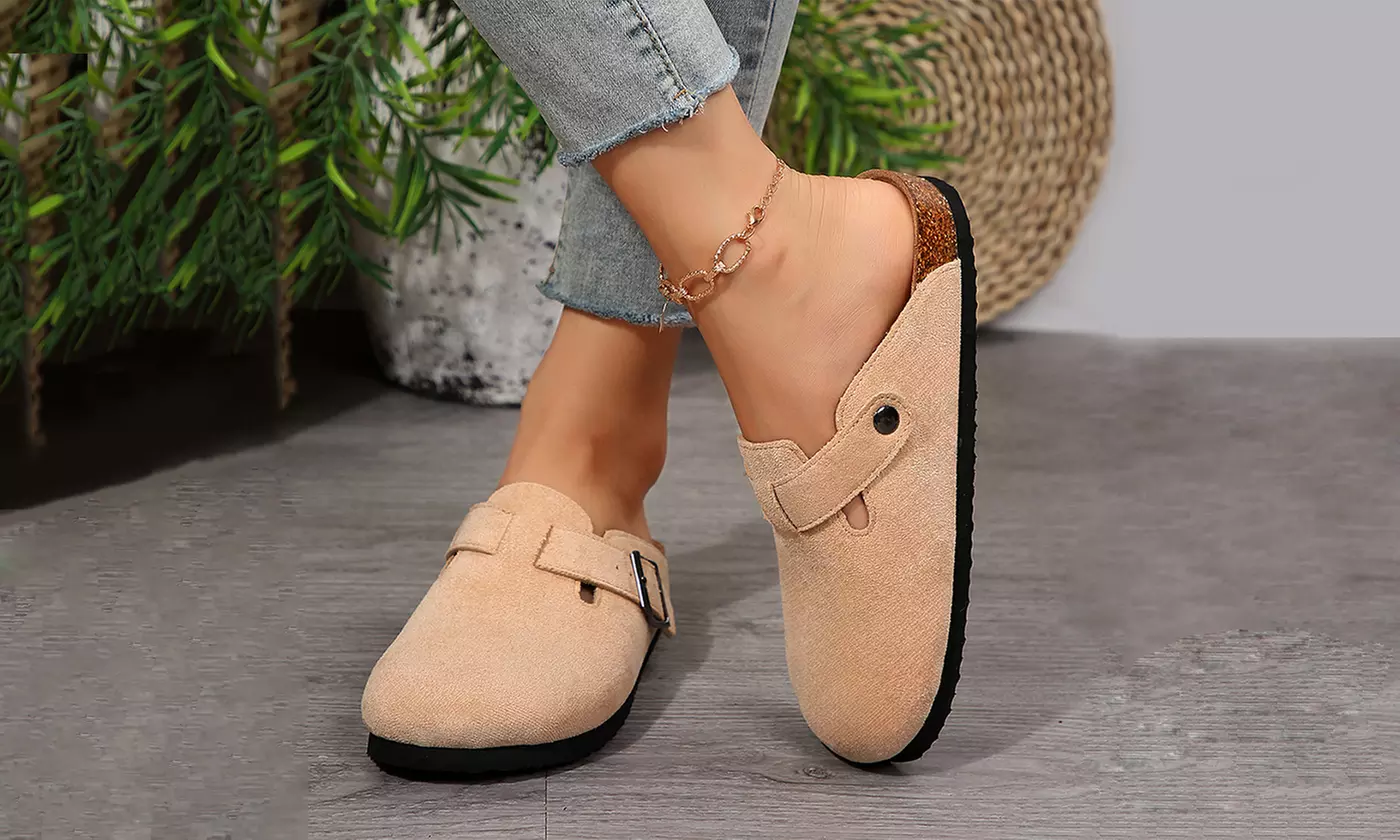 Women's Clogs Suede Slippers Lightweight Clogs