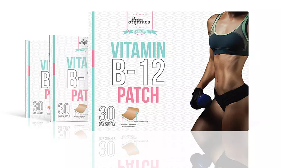  Select Organics Vitamin B-12 Patches (1- 3- 6- or 9- Pack)
