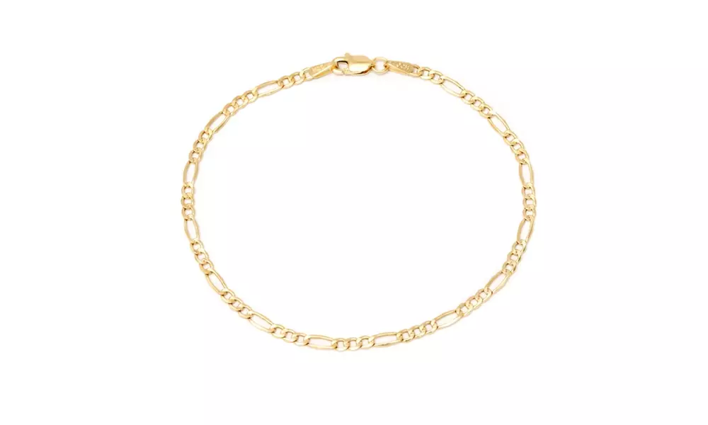 7.2MM Figaro Chain in 18K Solid  Gold by Moricci - Primary Image