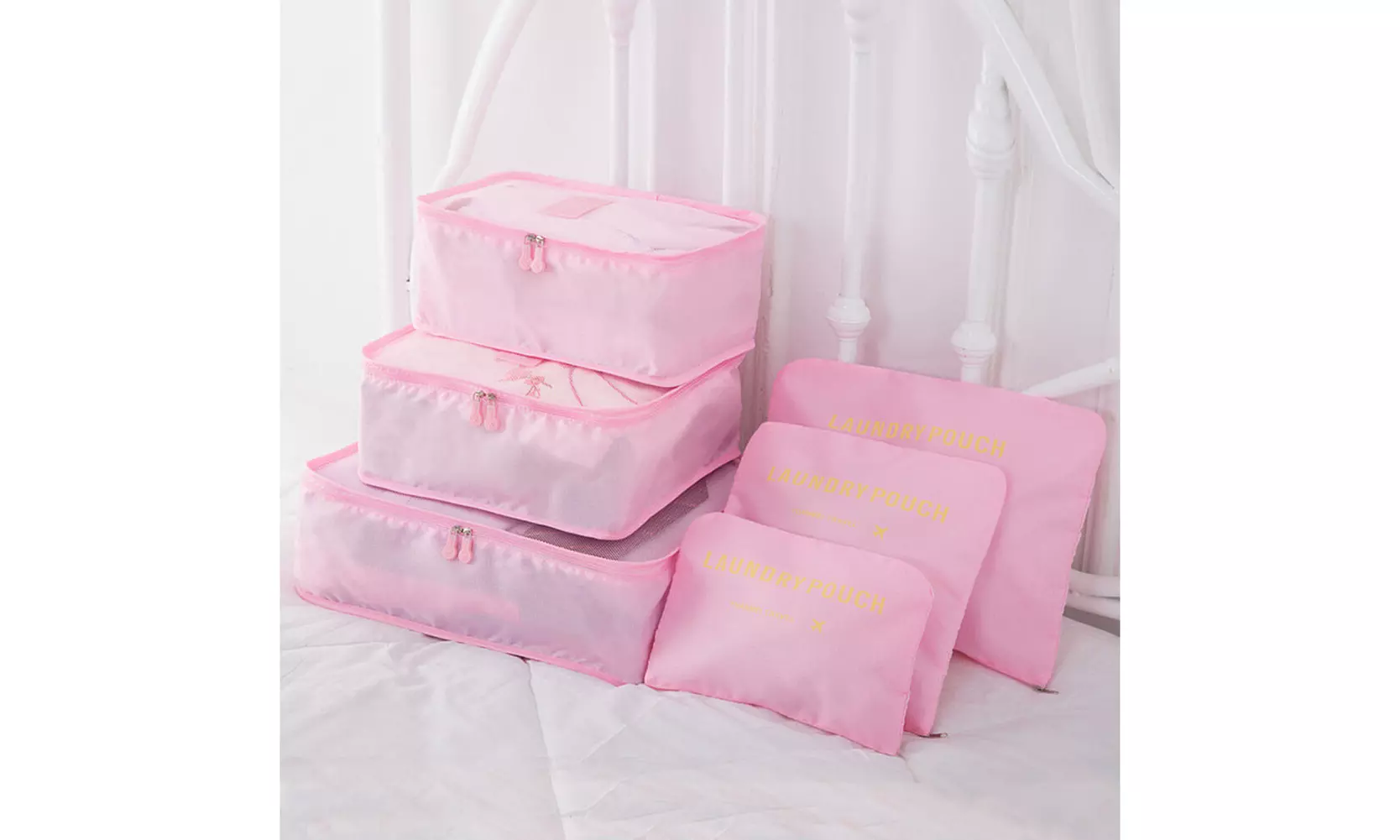 9Pcs Waterproof Clothes Storage Bags Packing Cube Travel Luggage Organizer Pouch