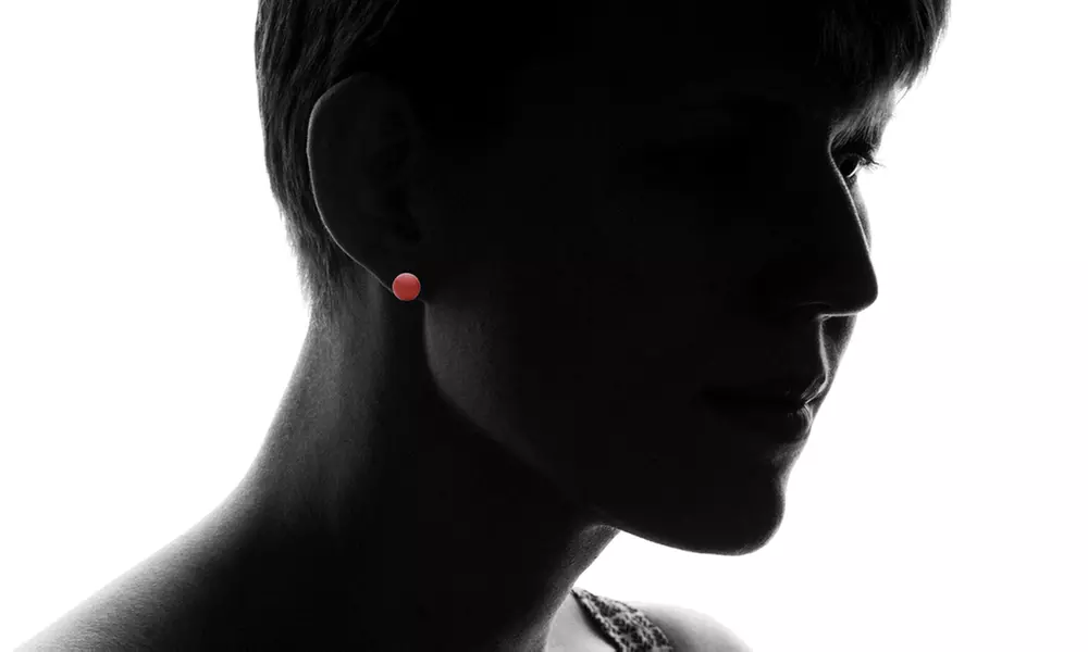 Solid 10K Gold Created Red Onyx Studs by MUIBLU Gems