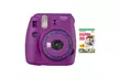 Fujifilm instax Mini 9 Instant Camera (Purple) with instax Film Twin Pack - Second Medium