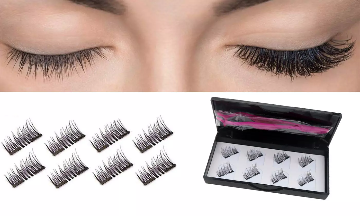 8Pcs 3D Reusable Magnetic Eyelashes Kit - Primary Image