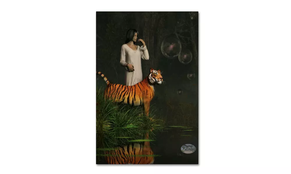Daniel Eskridge 'Dreams Of Tigers And Bubbles' Canvas Art - Primary Image