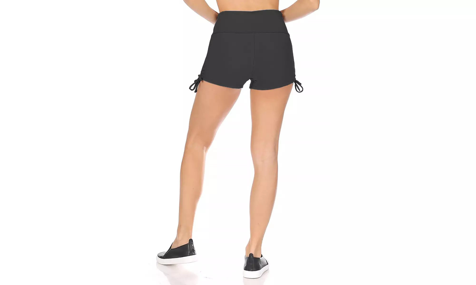 Women's Solid Detail Athletic Running Shorts