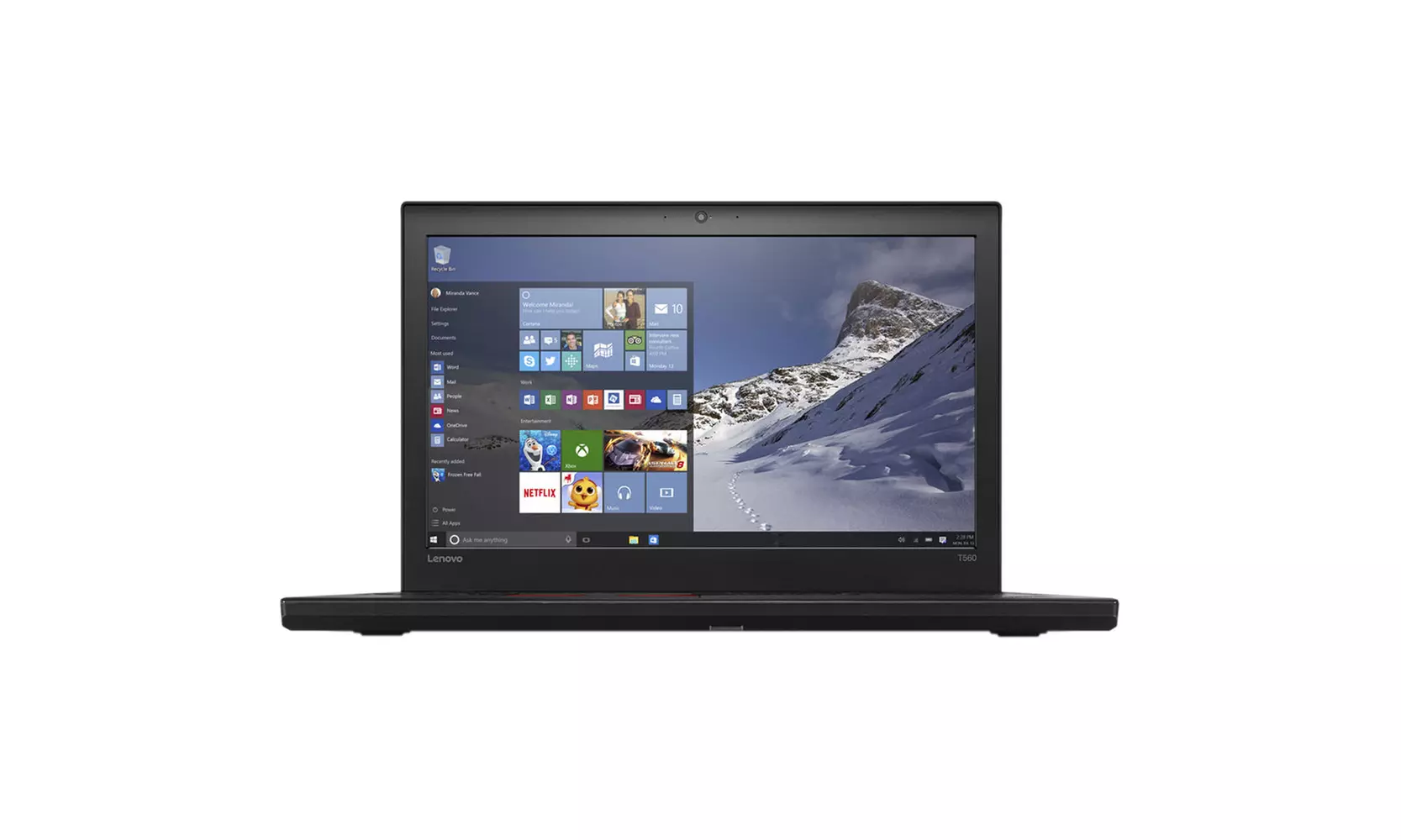 Lenovo Thinkpad T560 Laptop Intel i7 2.6GHz 16Gb 512GB SSD W10P - Refurbished - Primary Image