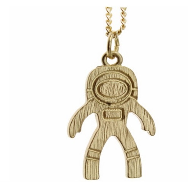 Fashion Gold Coor Cute Astronauts Pendant Necklace Groupon