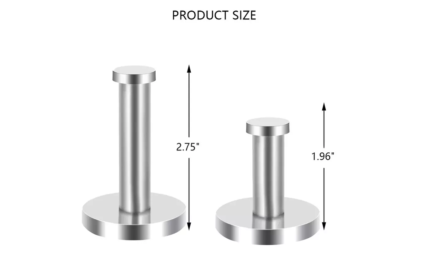 4 Pieces Stainless Steel Wall-Mount Robe Hook Coat Hook Towel Wall Hook