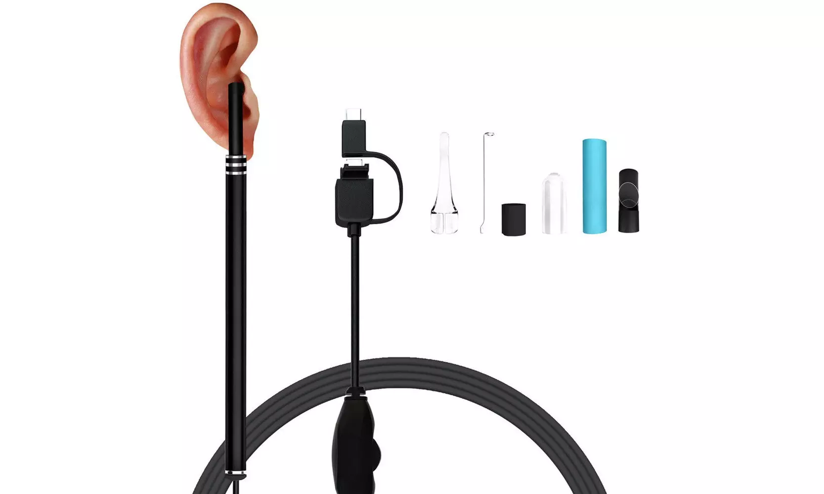 USB Ear Cleaning Endoscope Visual Earpick With Mini Camera Ear Cleaning Tool  - Second Medium