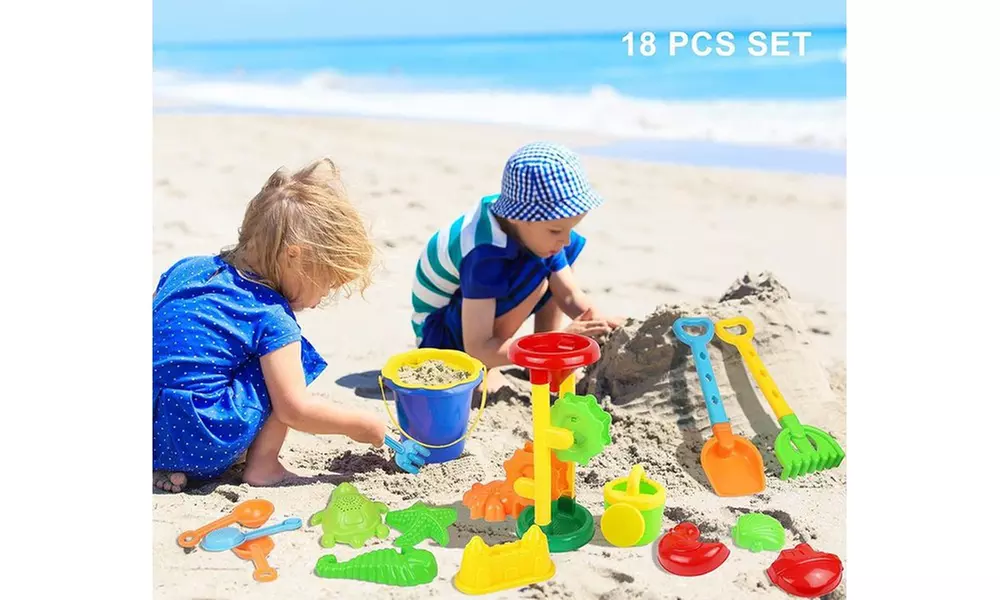Click N Play 18 Piece Beach Sand Toy Set - Second Medium