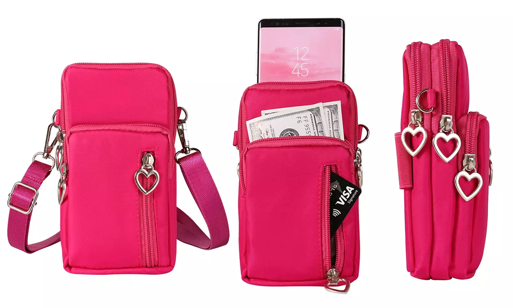Women's Cell Phone Mini Cross-Body Shoulder Strap Wallet Bag Purse Pouch