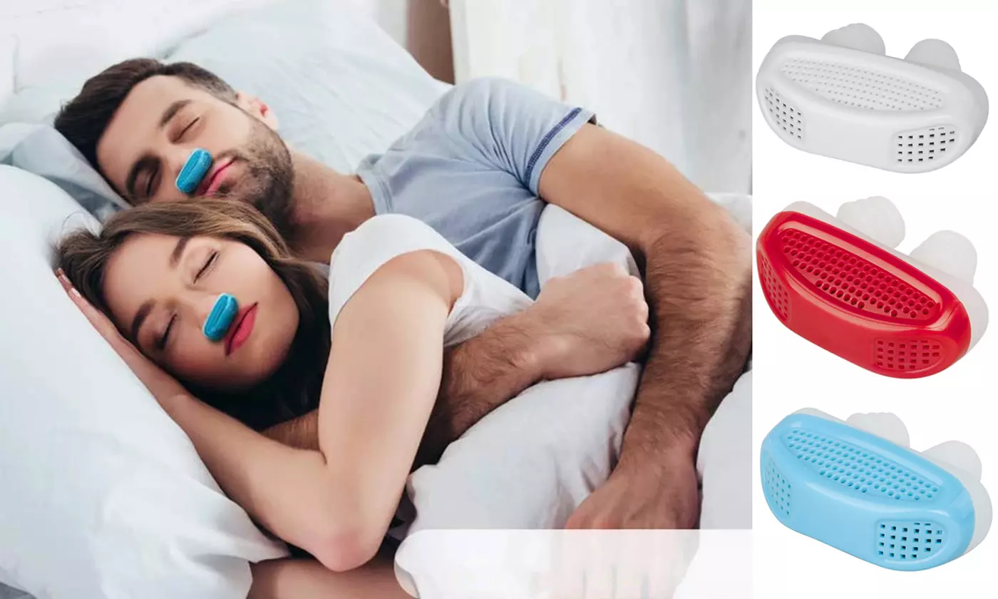 Pack of 2 Anti Snoring Devices Nose Vents Plugs Clip Air Purifier - Primary Image
