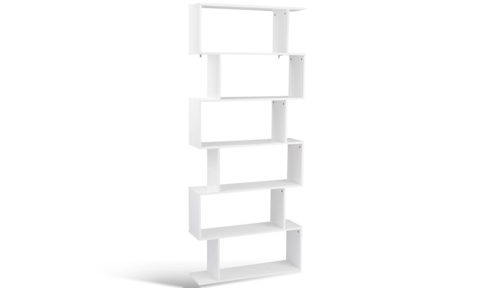 Up To 7 Off On 6 Tier S Shaped Bookcase Z Sh Groupon Goods