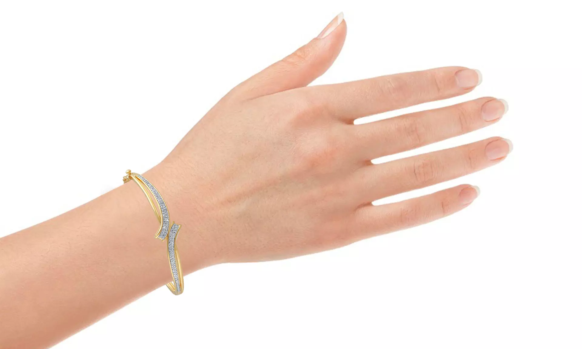 Clearance: 1/10 CTTW Diamond Jewelry Set in 18K Gold Plating (3-Piece)
