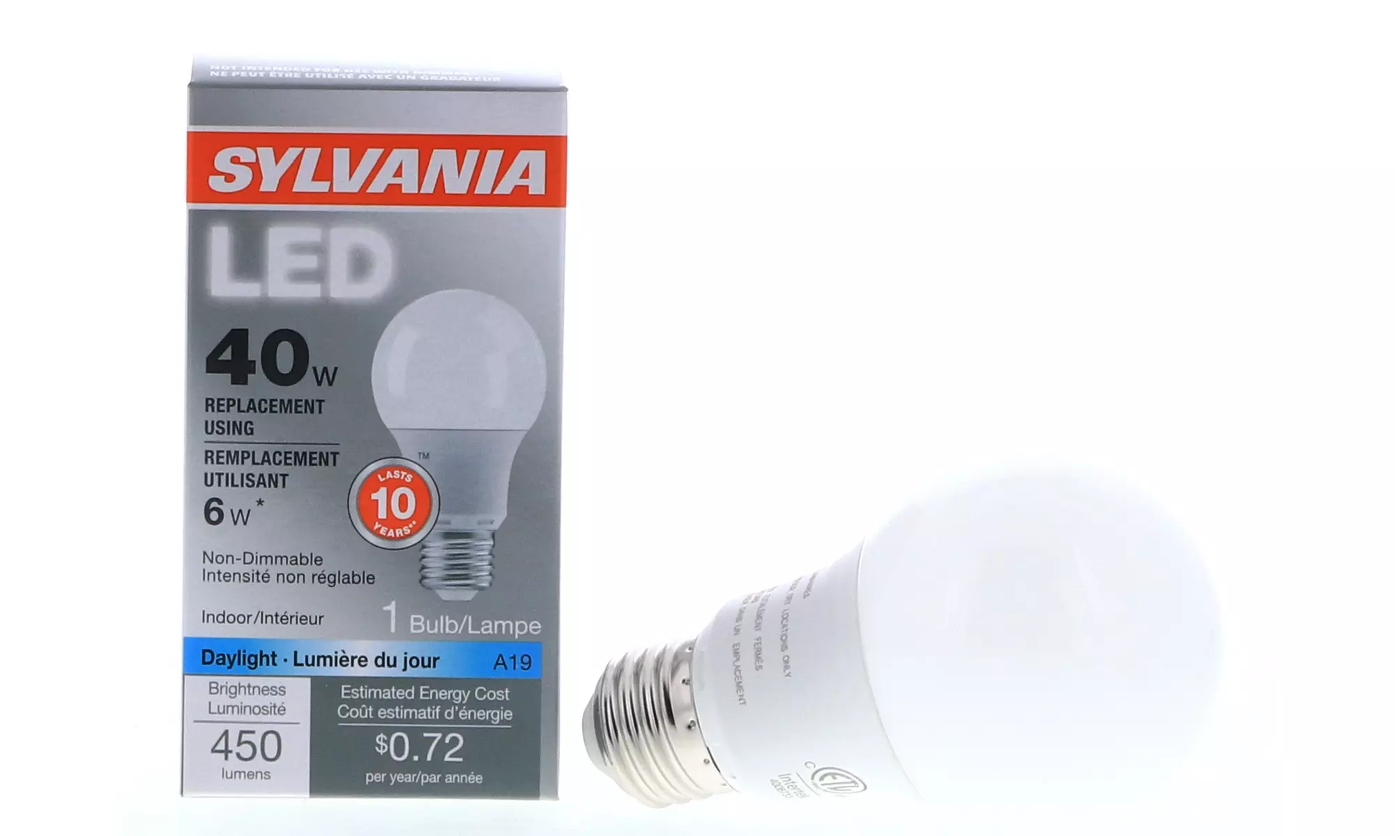 Sylvania LED Replacement 6W-Daylight-450 Lumens - Second Medium