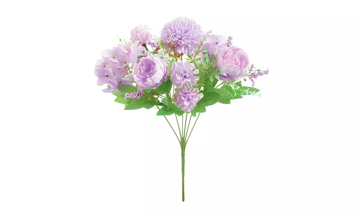 Artificial Silk Peony Fake Flowers Bunch Bouquet Home Wedding Party Decor