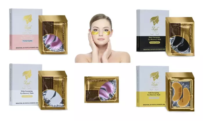 LEAH NATURALS Collagen Under Eye Patches - Gold, Pink, Black, White 8 Pair/Box - Primary Image