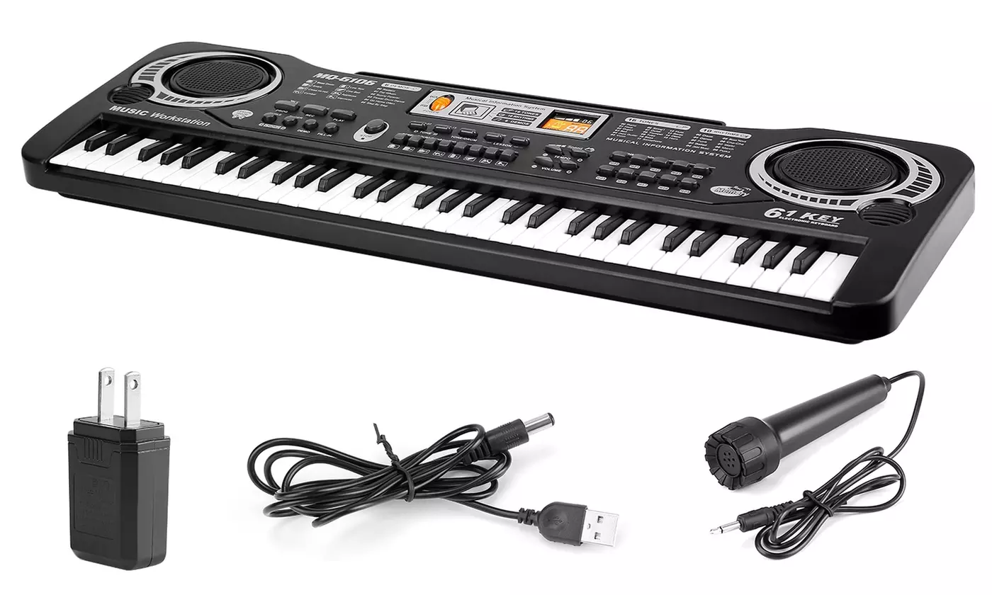 iMounTEK Beginner's Educational 61-Key Electronic Digital Music Keyboard Piano - Second Medium