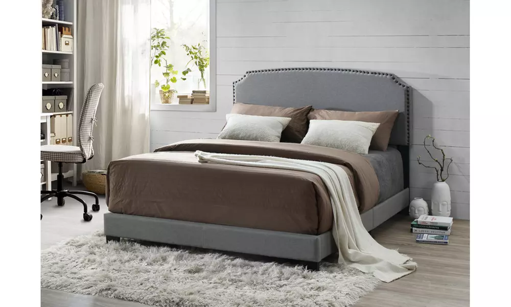 Odette Modern and Contemporary Fabric Upholstered Bed - Second Medium