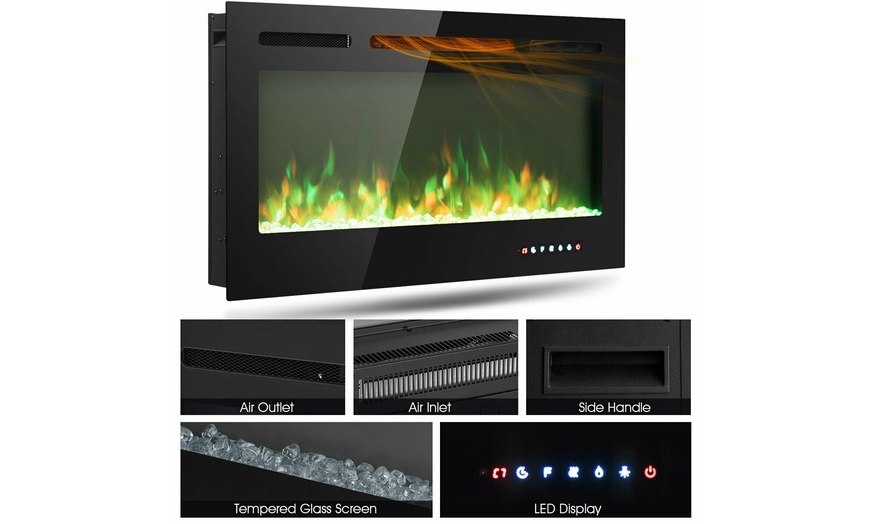 Up To 54% Off On Costway 40'' Electric Firepla... | Groupon Goods