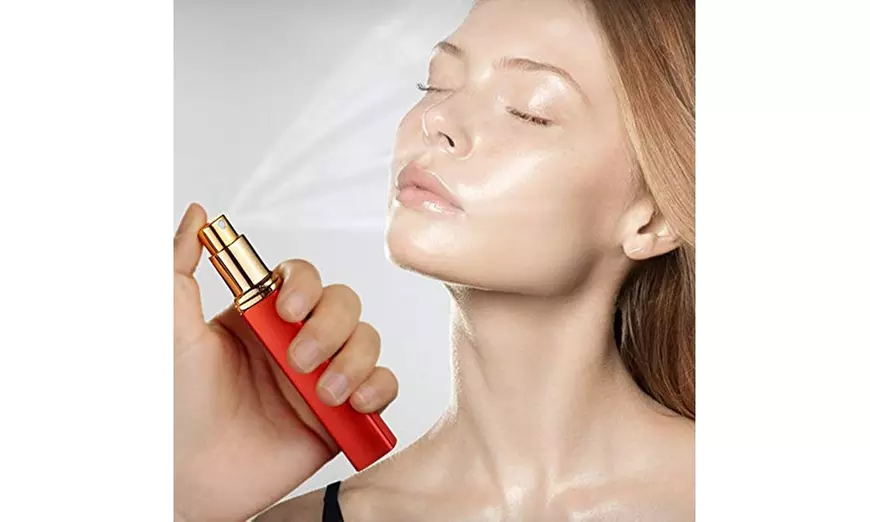 5Ps 12ml Mini Refillable Travel Portable Perfume Atomizer Bottle Spray Pump Case